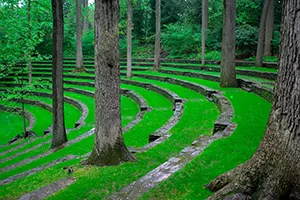 Scott outdoor amphitheater in spring