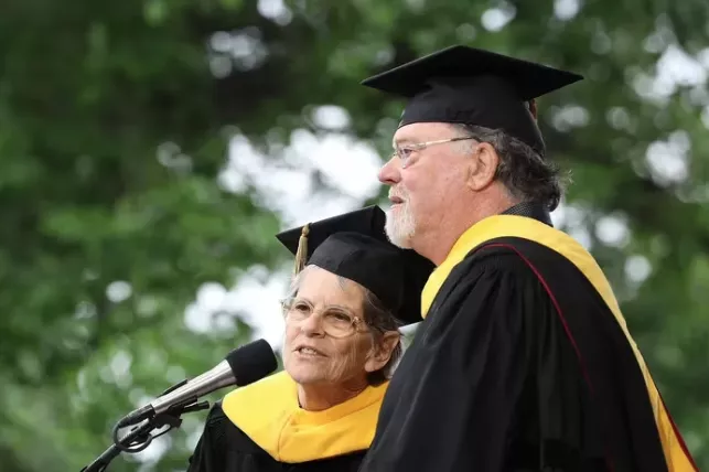 Amy Vedder '73 and Bill Weber '72